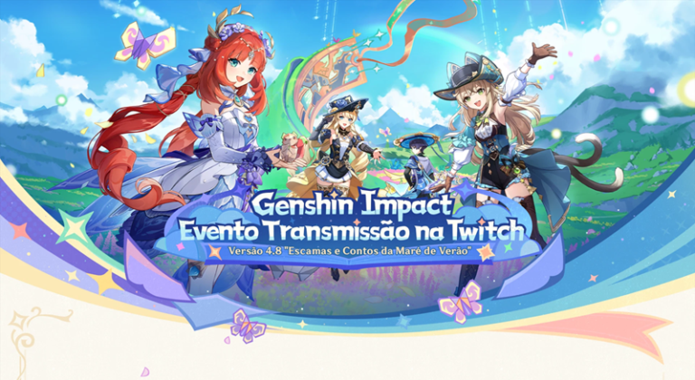 Genshin Impact Evento Transmissão na Twitch 4-8