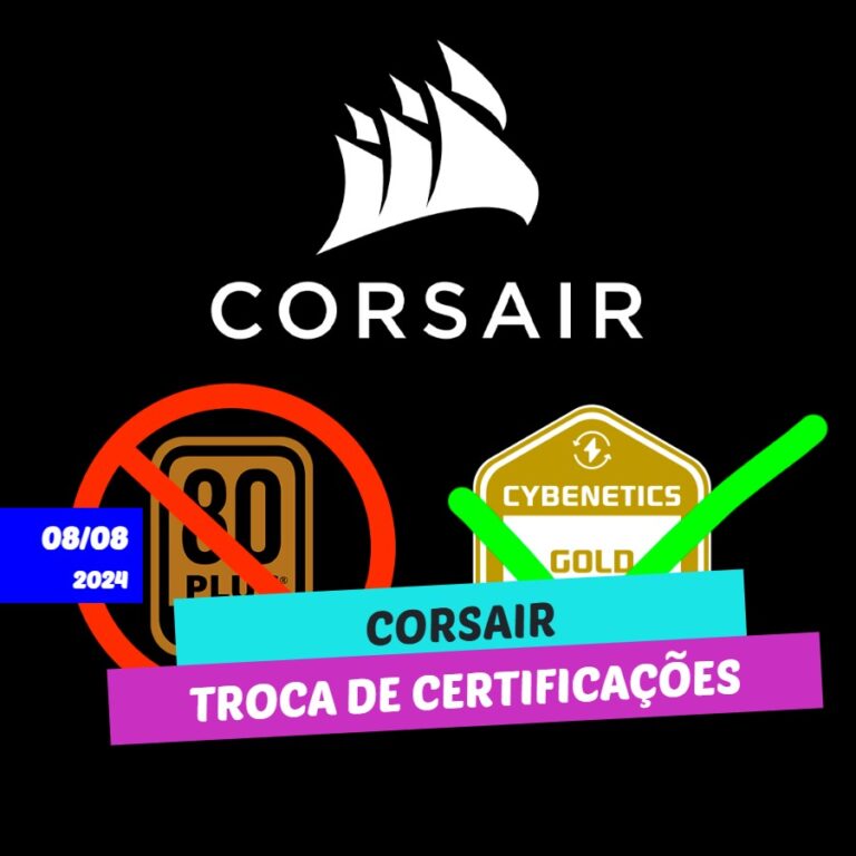 troca de certificação corsair